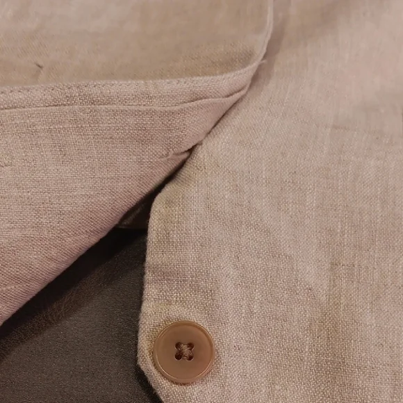Madewell 100% Linen Vest In Cream/Natural Undyed - Picture 10 of 10